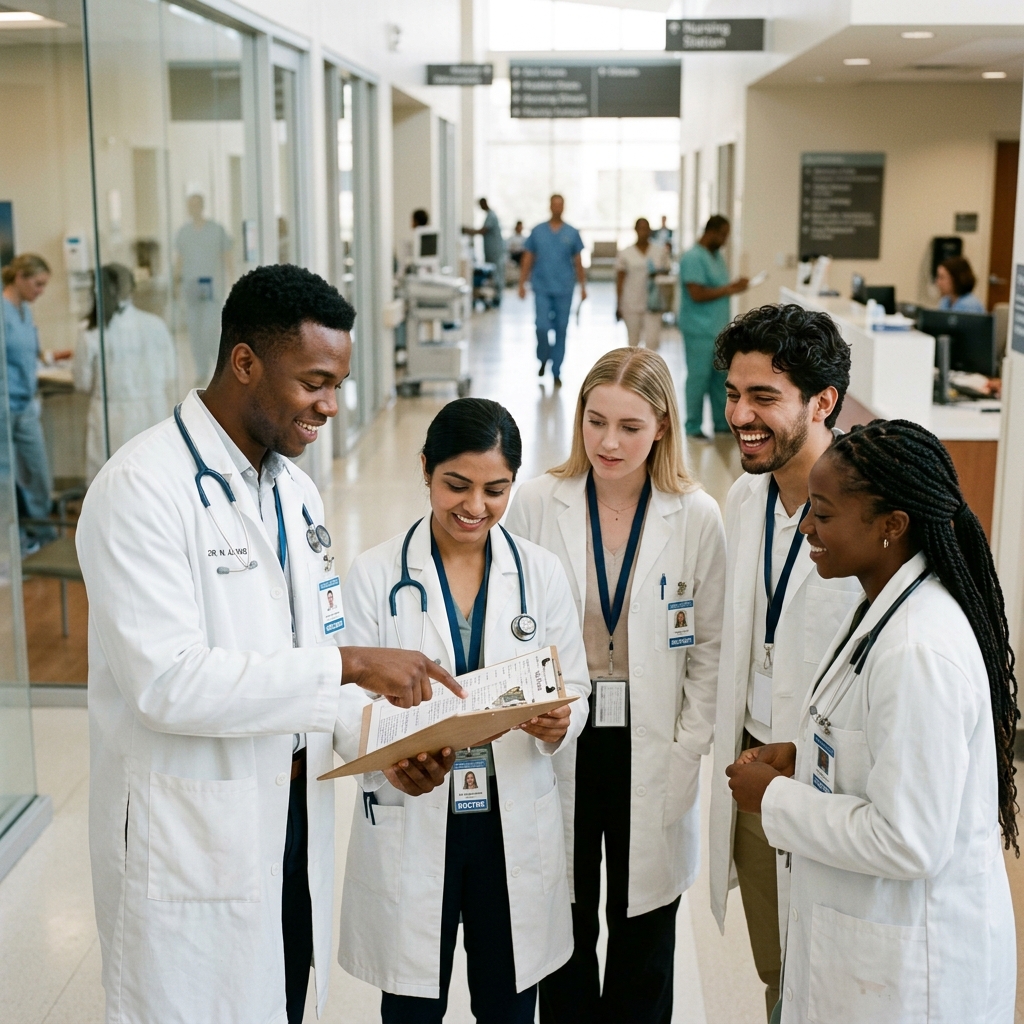 Doctors collaborating